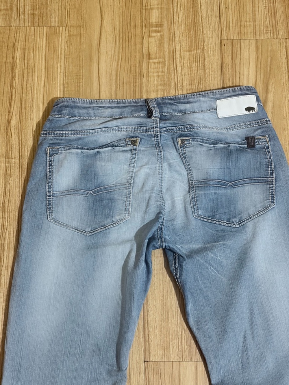Buffalo David Bitton Light Blue Straight Leg Jeans - Picture 5 of 8